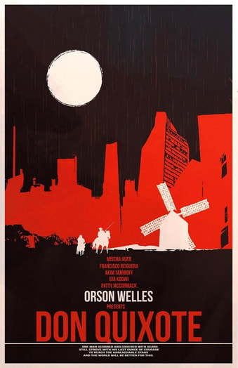 Orson welles and Don Quixote poster